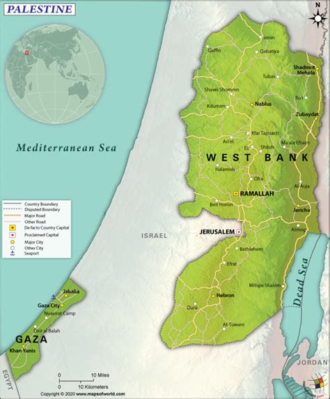 capital of palestine|Palestine Maps & Facts .
